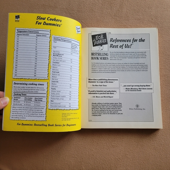 Vintage Slow Cookers For Dummies 2001 Book Lacalamita/Vance Crock Pot Recipe Y2K - Picture 9 of 16